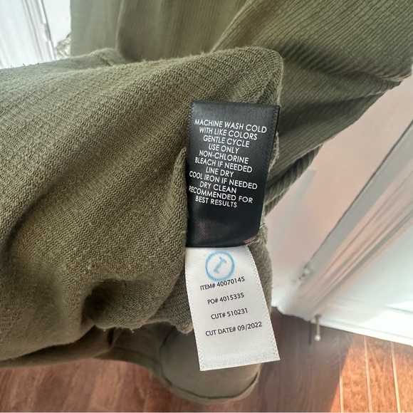 Torrid Green At The Knee Slub Rib Side Slit T-Shirt Dress Size 1 1X 14-16 - Picture 10 of 11